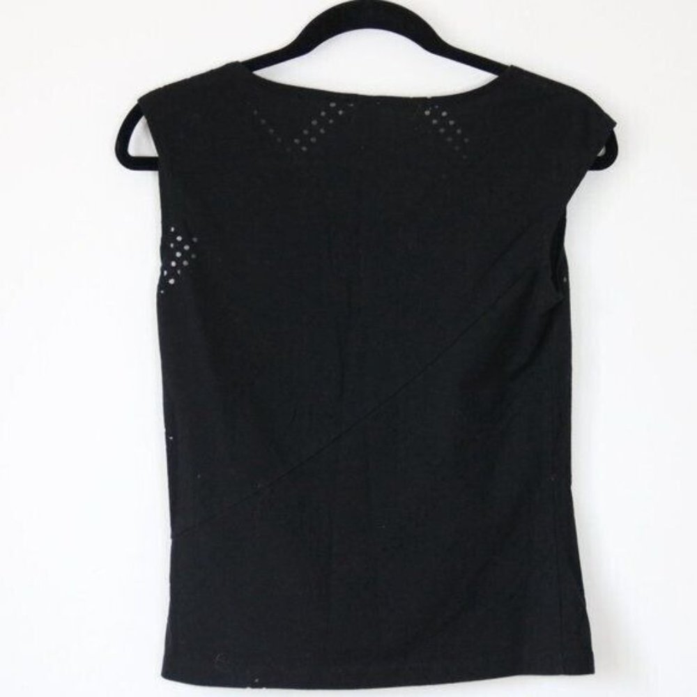 City DKNY Black Cutout Shirt Small - Picture 5 of 5